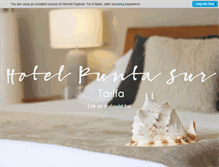 Tablet Screenshot of hotelpuntasur.com